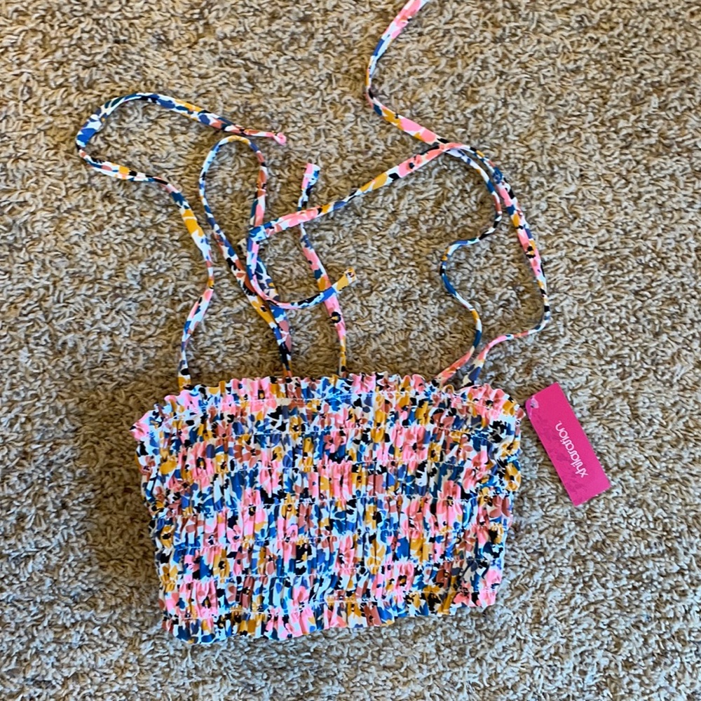 Target multicolor bikini top